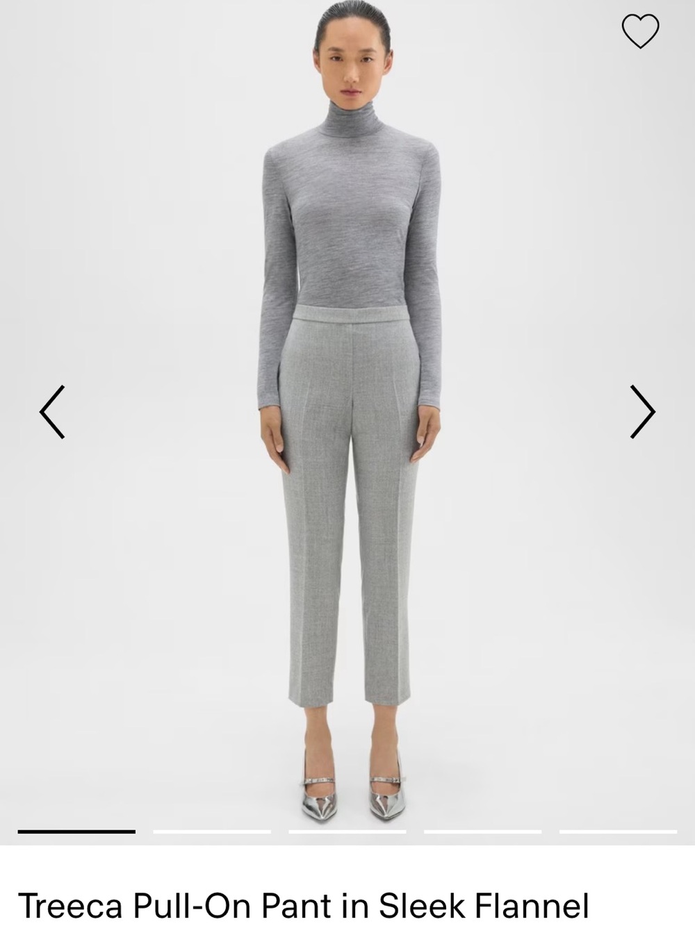 Theory Treeca sleek flannel slim pull up pants